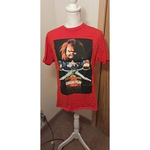 Chucky Child's Play 2  Red/Black T Shirt XL-See Measurements